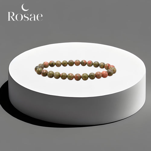 Bracelet Unakite 6 mm – Pierre d’Équilibre Émotionnel & Guérison Intérieure