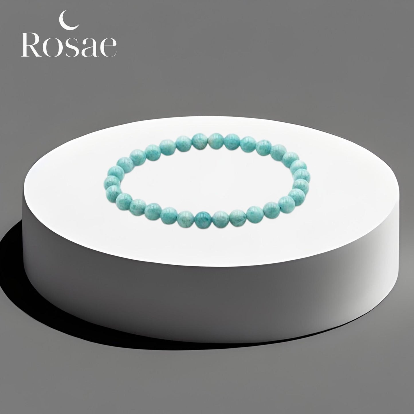 Bracelet Amazonite Brésil 6 mm – Sérénité, Énergie Positive & Pierre Naturelle