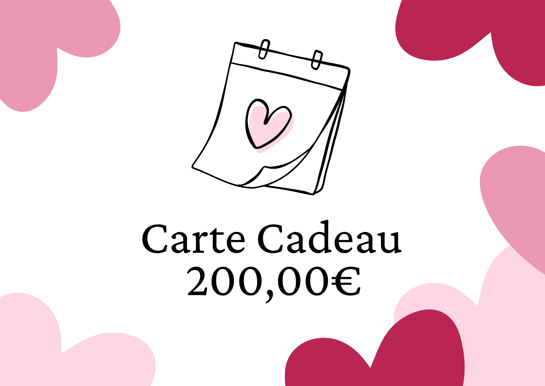 Carte Cadeau de 200 euros