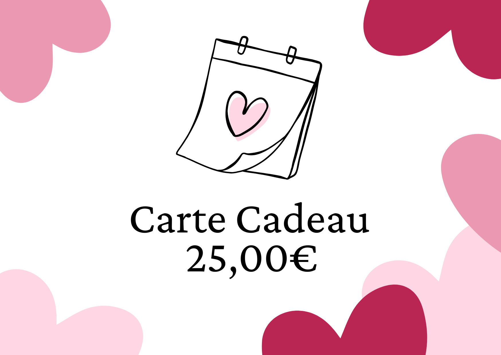 Carte Cadeau de 25 euros